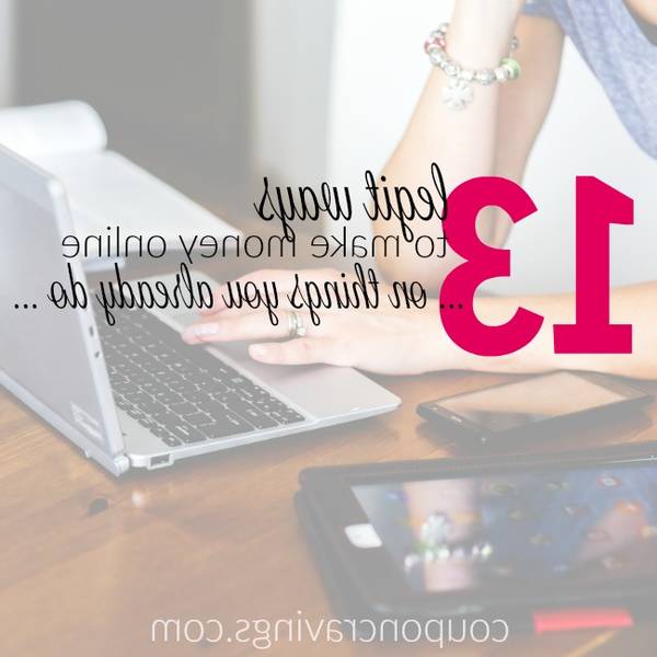 7 items to earn money online what words